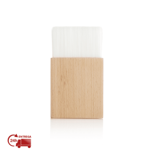 PINCEL COM CERDAS NYLON S/ NÍQUEL 12 CM