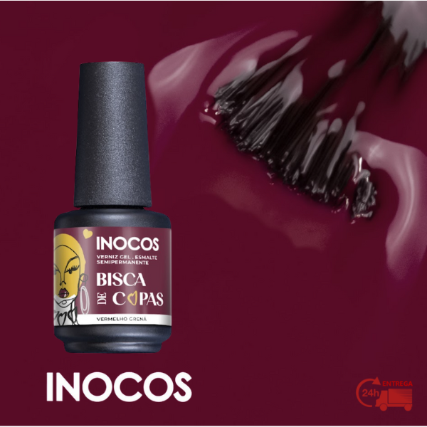 VERNIZ GEL INOCOS QH6 BISCA DE COPAS, 15ML