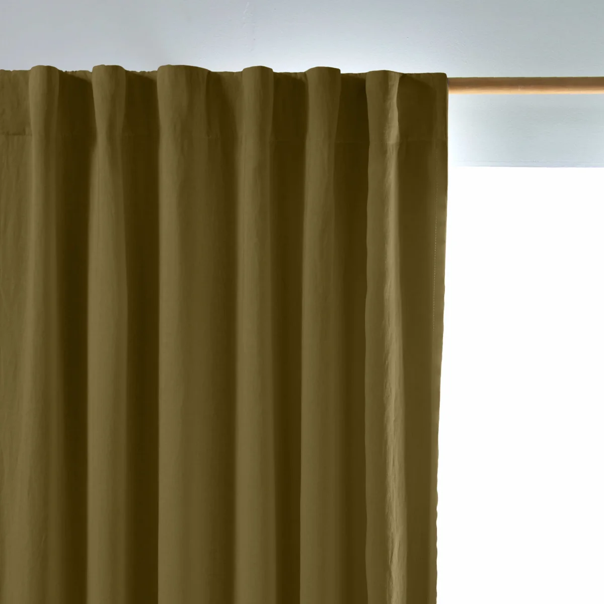 Cortina em linho com blackout sob medida - Verde - Image 3