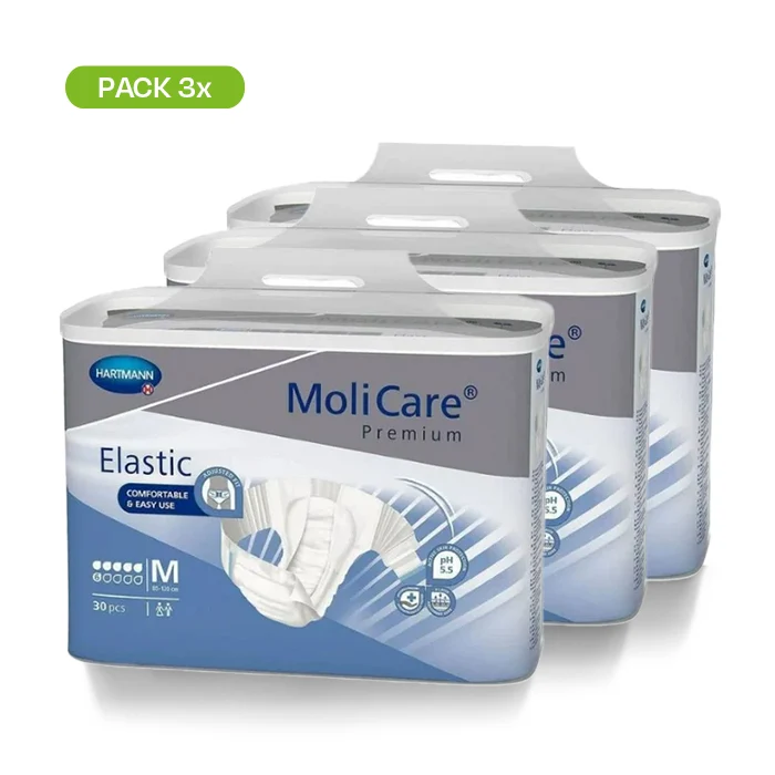 Molicare Fralda PACK 3 Emb 6 Gotas Tam L - 90 Uni