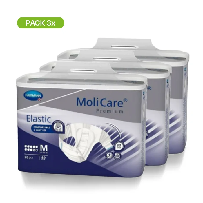 MoliCare Fralda PACK 3 Emb 9 Gotas Tam M - 78 Uni