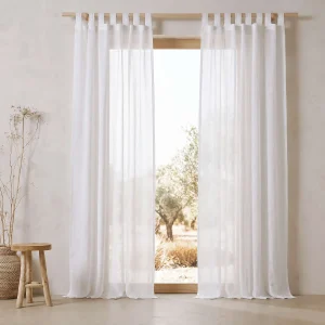 Cortinados em linho lavado - Branco Óptico